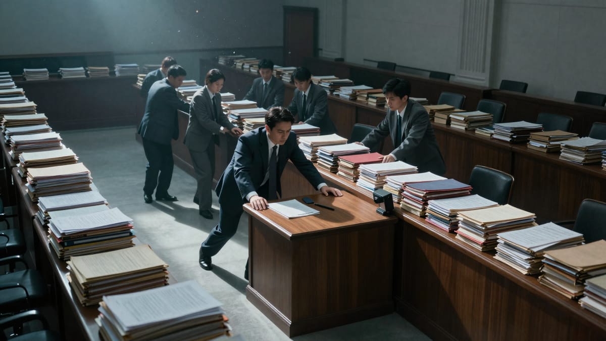 Diagrammatic illustration showing a circular flow of money. Gold coins flow from a taxpayer (represented as a weary worker) into a large funnel labeled 'STATE', then pipes lead from the state to glass buildings labeled 'NGOs/Activists', and finally megaphones from the NGOs point back at the State building, blasting soundwaves labeled 'LOBBYING'. The background is a blueprint grid. Style: Infographic meets editorial art, clean lines, muted colors with gold accents.