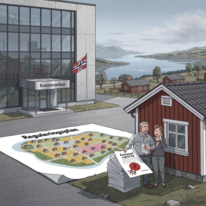 Norske grunneiere møter et reguleringssystem der kommunen bestemmer over privat eiendom — uten plikt til å erstatte tap