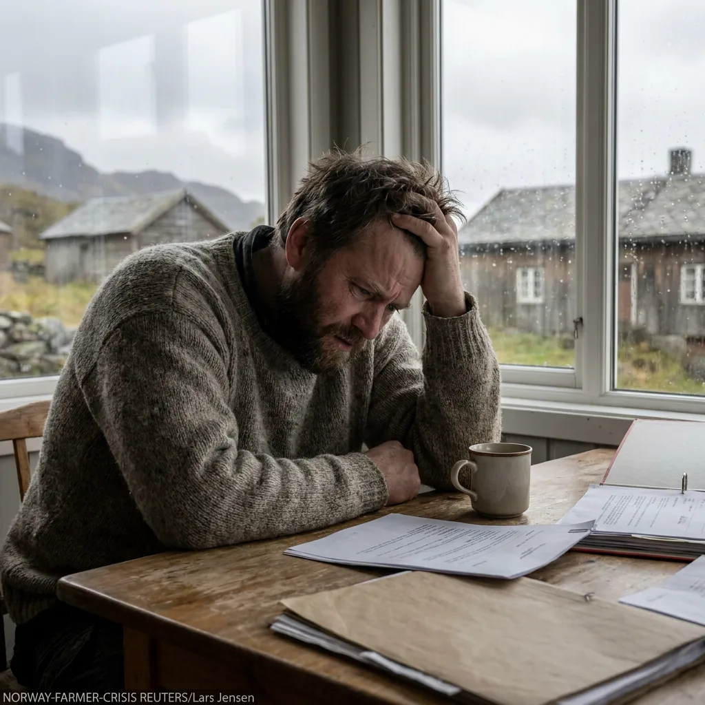 Nærbilde av et gammelt gjerde og en port ved en landbrukseiendom i Norge.