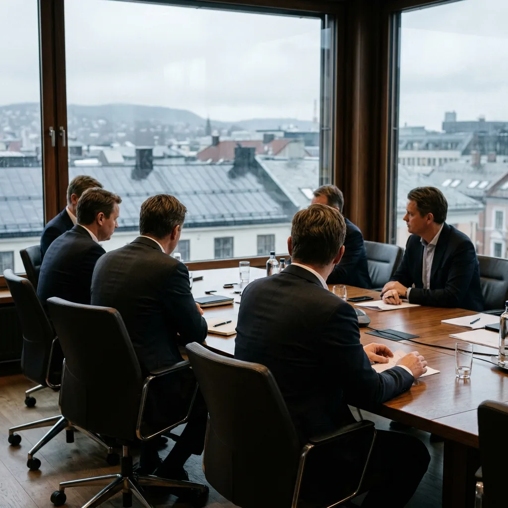 Nærbilde av en person som signerer en leiekontrakt på et trebord.